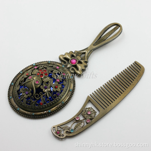 Shinny Gifts 3D OWL Design Compact Mirror with Comb Promo Gifts